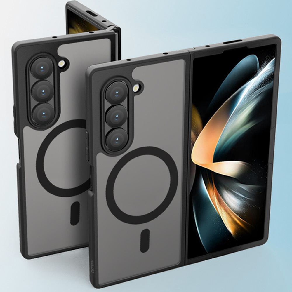 나하로 맥세이프 케이스 아머 하이브리드 블랙, 갤럭시Z 폴드6