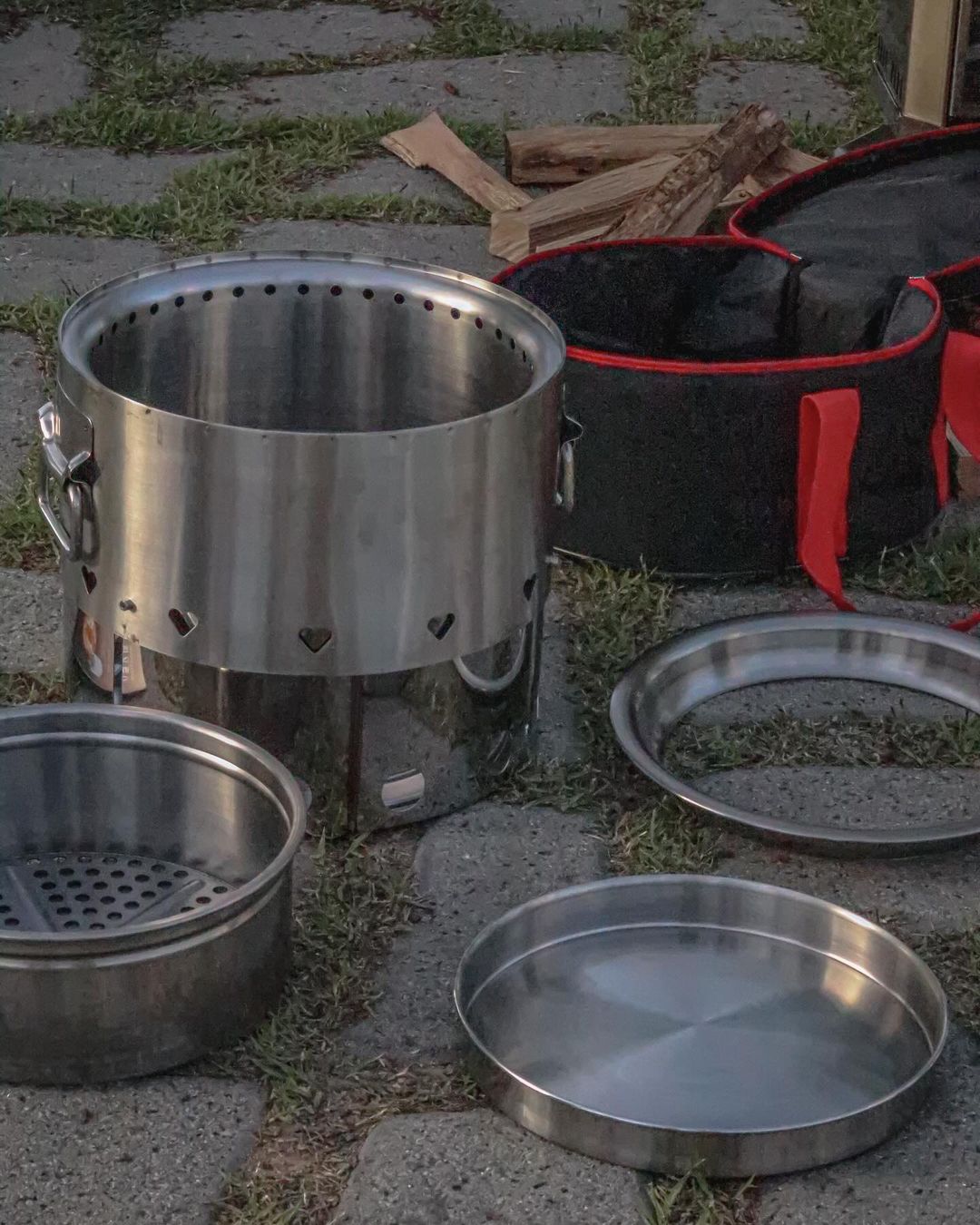 디바디바 Westove 불멍 이중연소 화로대 캠핑 화로대 불멍 화로 우드스토브