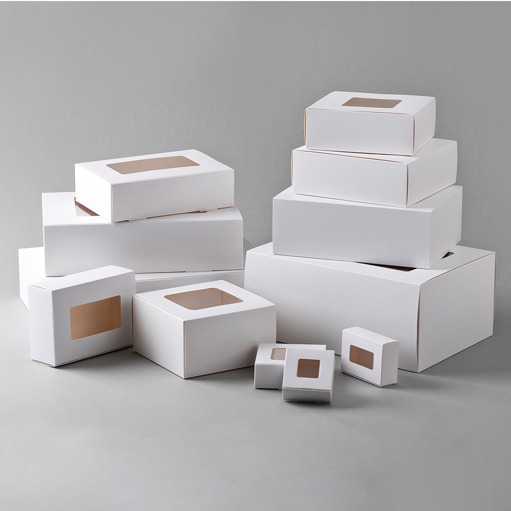 W0 투명창박스 정사각 S01 타입1 블랙 6.5x6.5x3 디자인 미니 상자 선물케이스 - 상세 이미지 3