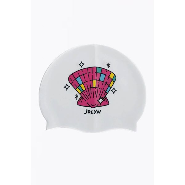 졸린 실리콘 수모 수영모자 스파클 쉘 Jolyn Silicone Swim Cap - Sparkle Shell - 메인 이미지
