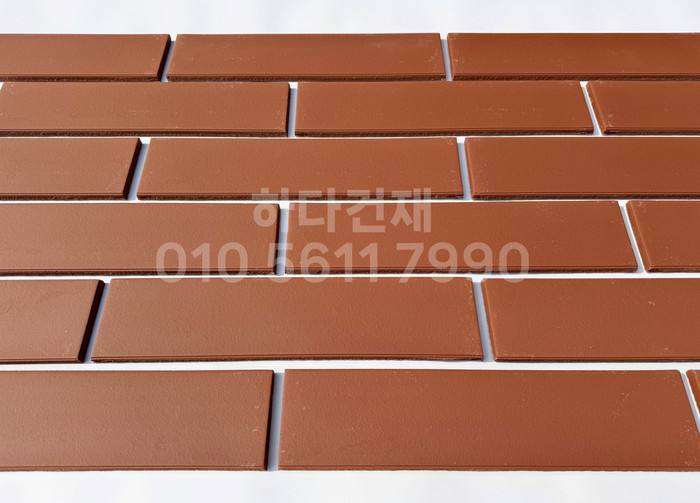 테라코타타일 점토타일 점보하프 레드 390x90x12T / 하다건재