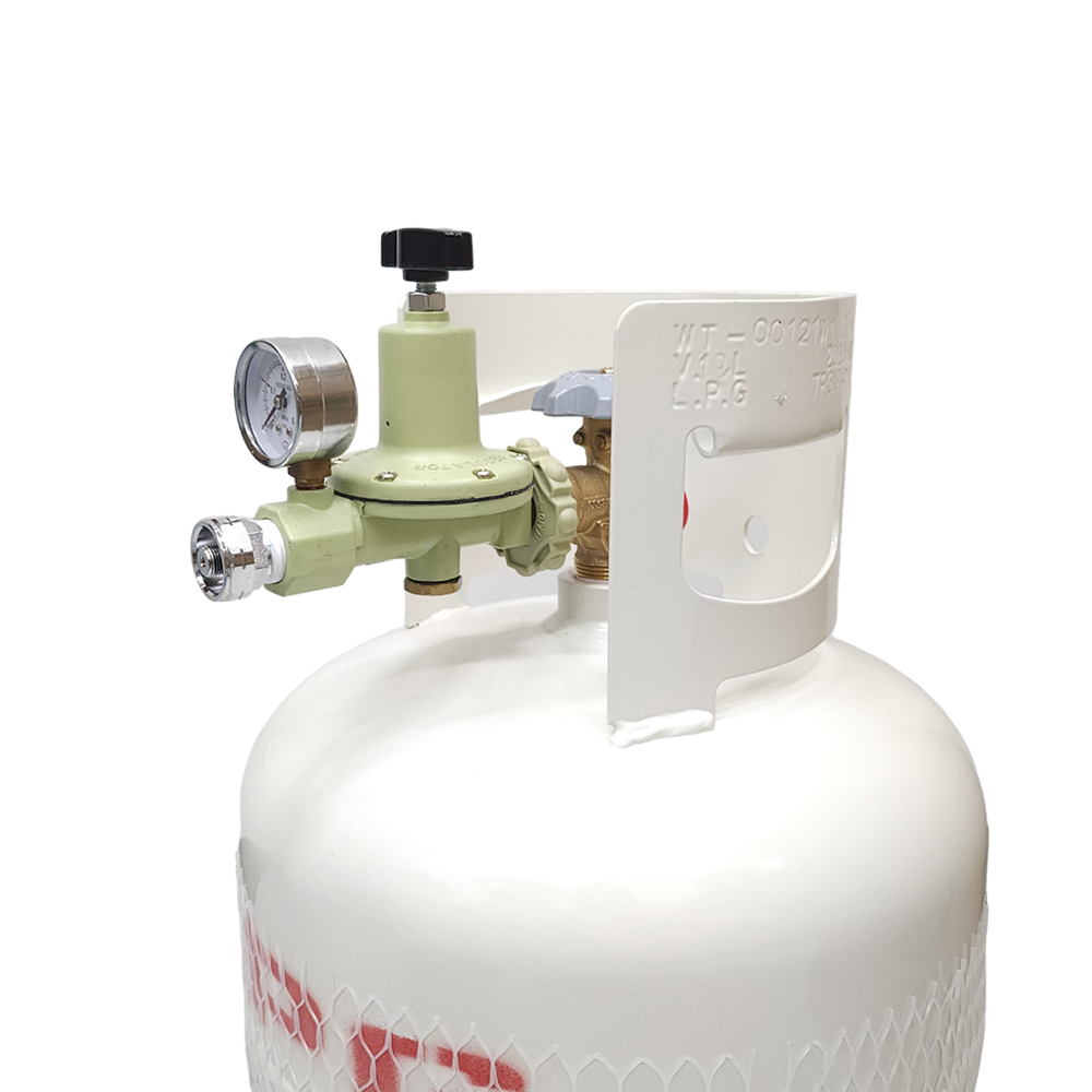 (442) LPG 감압기 이소 부탄 분배기 가스 압력조정기 세트 / 캠핑돔즈 레귤레이터 - 상품 이미지