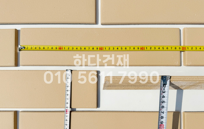 테라코타타일 점토타일 점보하프 아이보리 390x90x12T / 하다건재