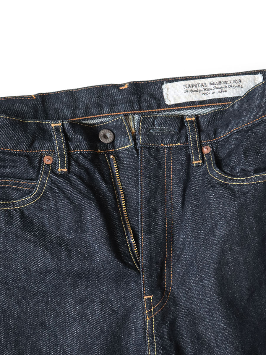 캐피탈 KAPITAL 14oz 데님 5P OKABELLBO 청바지 SLP033SLP108 - 상세 이미지 3
