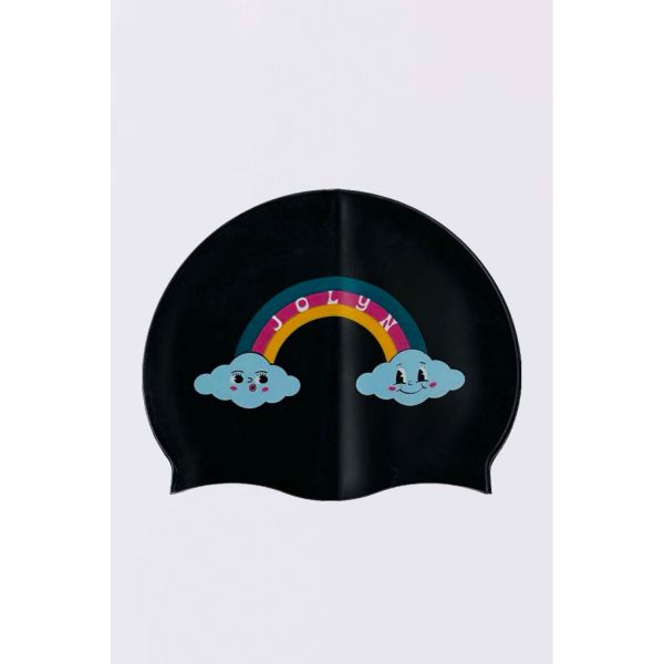 졸린 실리콘 수모 수영모자 레인보우 Jolyn Silicone Swim Cap - Rainbows - 메인 이미지