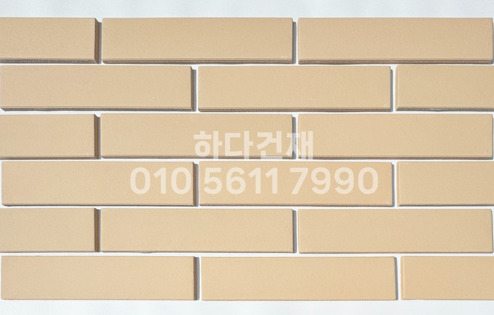 테라코타타일 점토타일 점보하프 아이보리 390x90x12T / 하다건재
