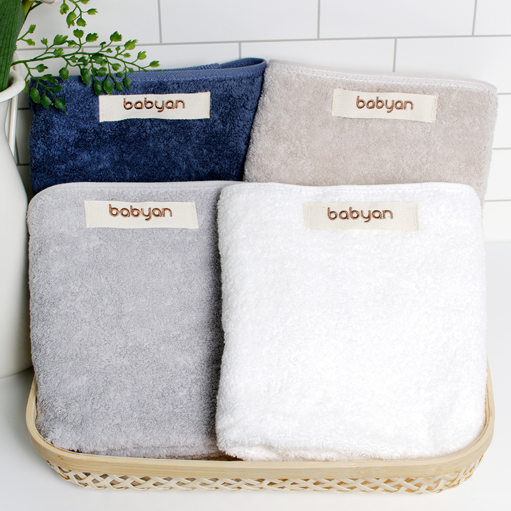 베이비앙 국내산 무형광 최고급 프리미엄 코마사 60수 순면 베이직 세면타올(페이스타월)