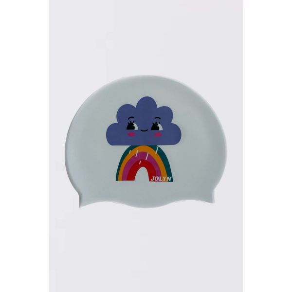 졸린 실리콘 수모 수영모자 레인앤샤인 무지개 Jolyn Silicone Swim Cap (prints) - Rain n Shine - 메인 이미지