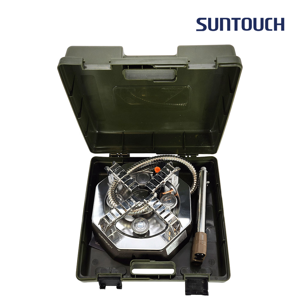 [알림받기 추가할인] 썬터치 통주물바디 고화력 캠핑버너 4&5구 강염버너 그리들버너 다이캐스팅 대형팔각 ST-DB8F