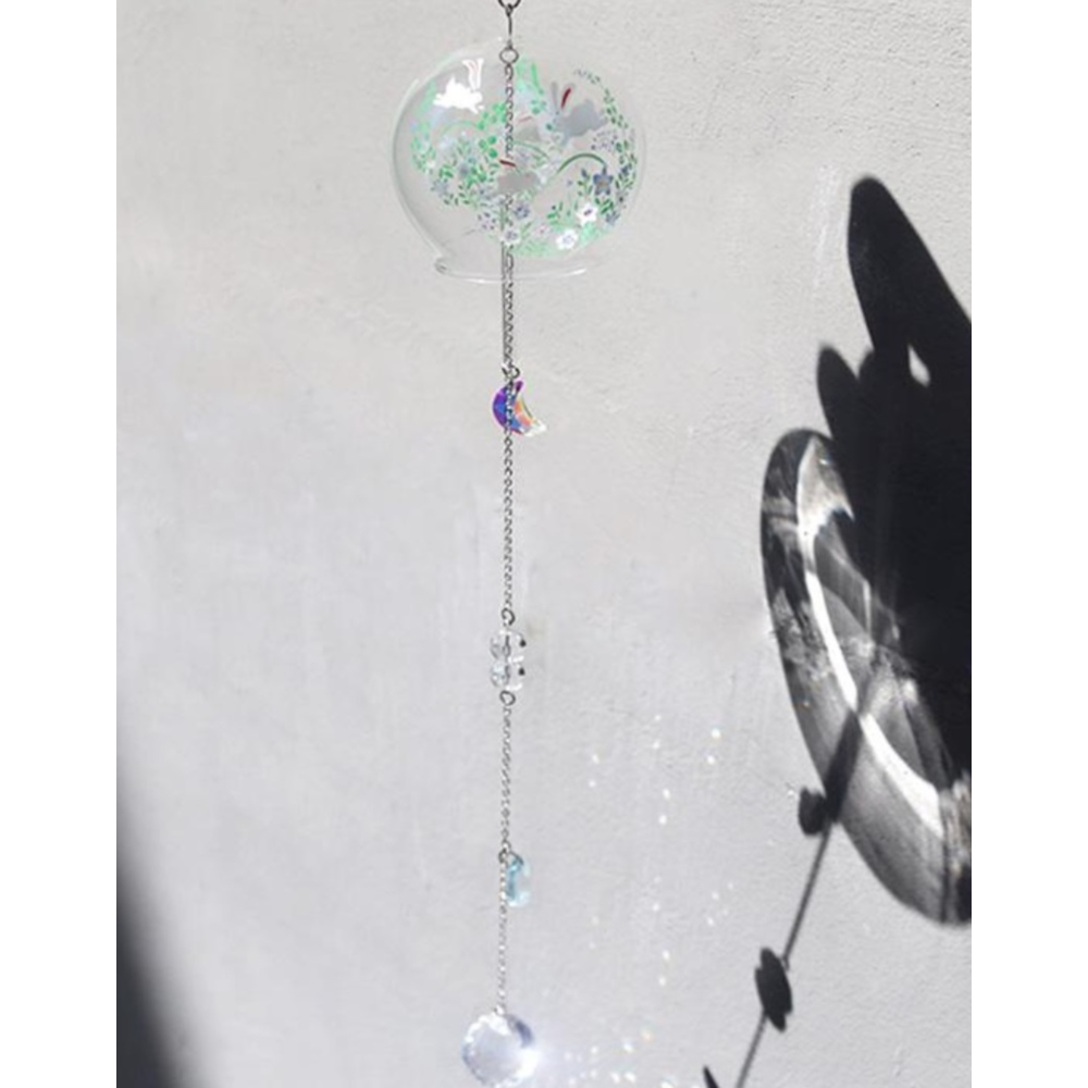 햇빛조각 종소리 크리스탈 썬캐쳐(2종 40cm) 조형물 유럽풍 카페 디자인 집 : 지로지로샵