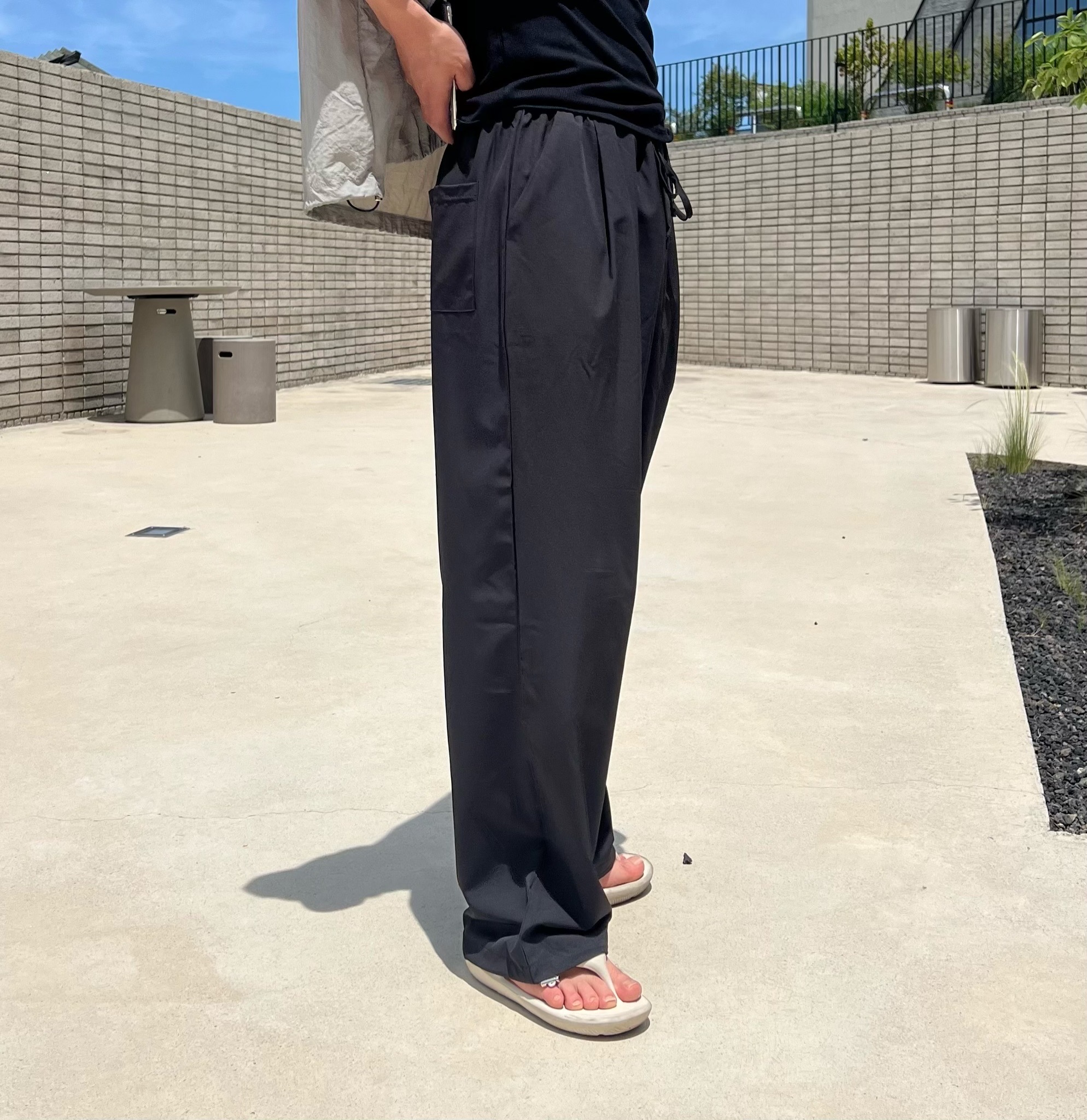 냉감슬랙스 남자와이드슬랙스 쿨링조거팬츠 - 상세 이미지 2