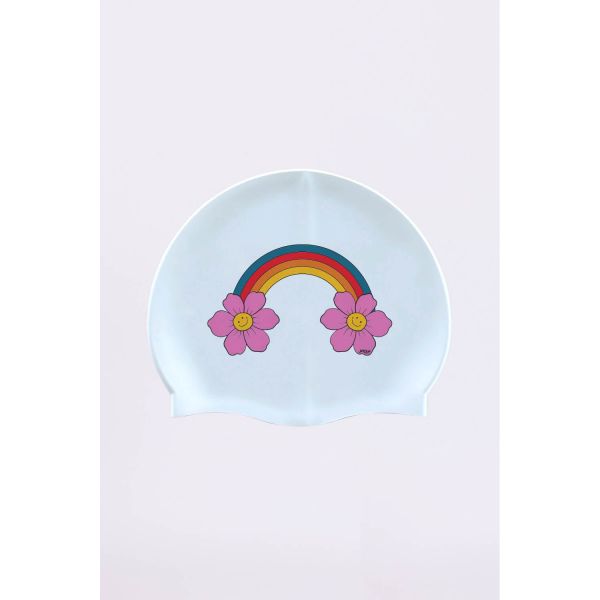 졸린 실리콘 수모 수영모자 아코이리스 Jolyn Silicone Swim Cap - Arcoiris - 메인 이미지