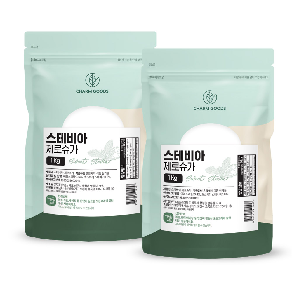설탕 대체재 스테비아 제로슈가 1kg 2개 - 상품 이미지