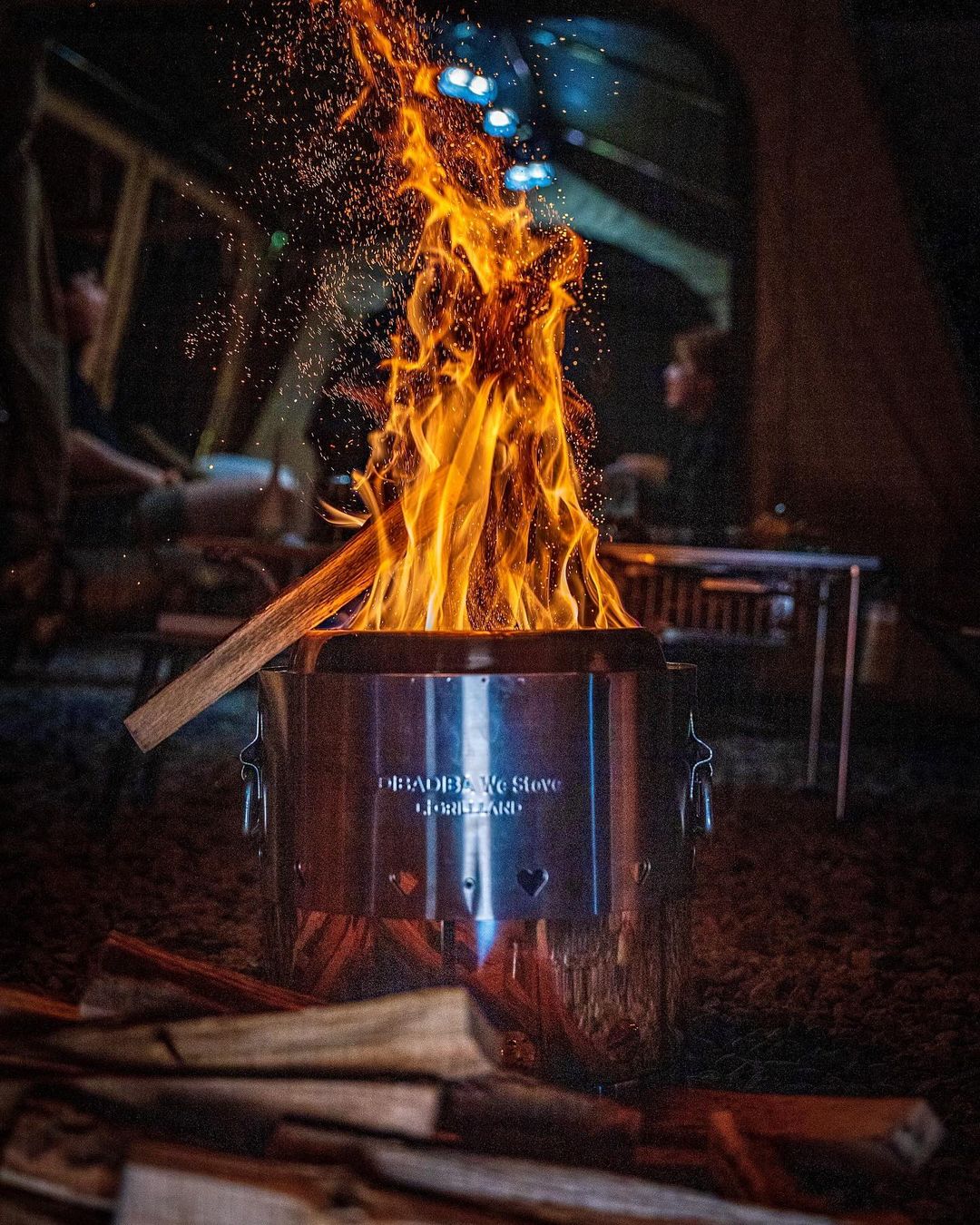 디바디바 Westove 불멍 이중연소 화로대 캠핑 화로대 불멍 화로 우드스토브