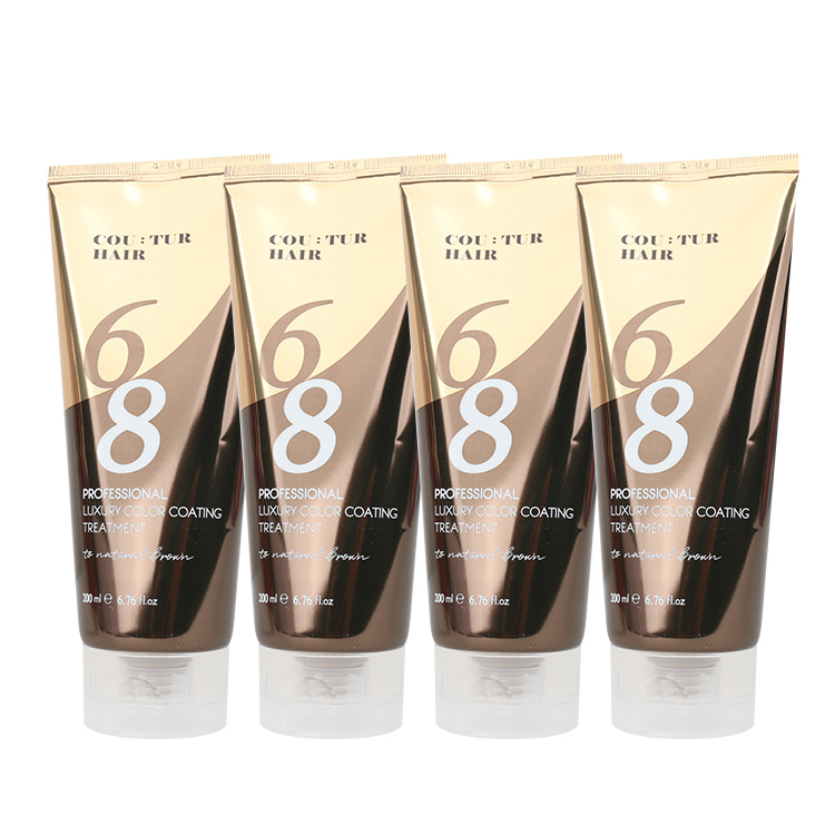 (4개)꾸띄르헤어 컬러코팅 트리트 내추럴브라운 200ml : 베로베코스메틱