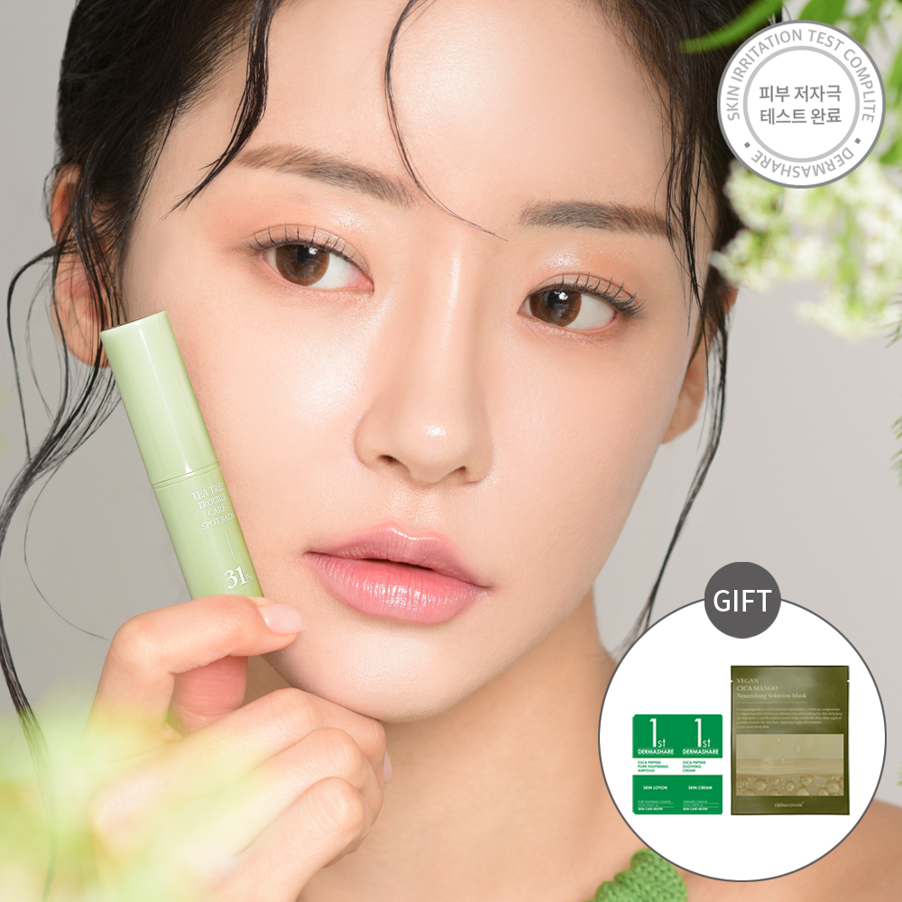 [1+1+1] 더마쉐어 티트리오일 트러블 케어 스팟 카밍 진정스틱 멀티밤 3개 - 상세 이미지 2