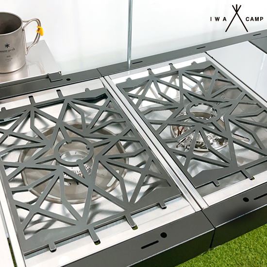 아이와캠프 스노우피크 플랫버너 호환 오덕 그릴 IGT 원버너 플레이트 받침대