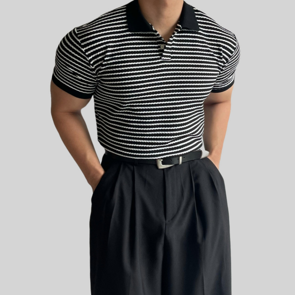 머슬핏카라티 어깨넓어보이는반팔 쿨티셔츠 남자흰티 - 상세 이미지 5