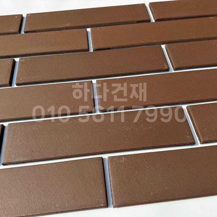 테라코타타일 점토타일 점보하프 브라운 390x90x12T / 하다건재