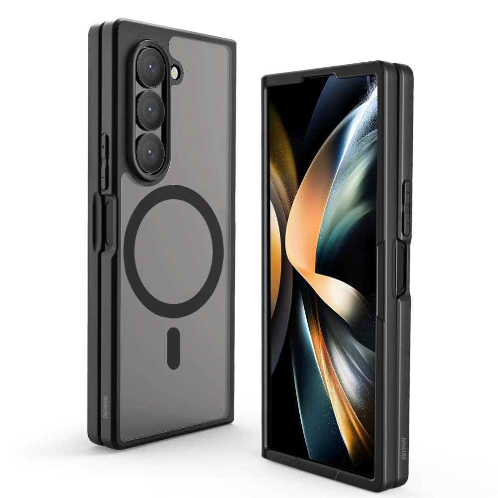 나하로 맥세이프 케이스 아머 하이브리드 블랙, 갤럭시Z 폴드6