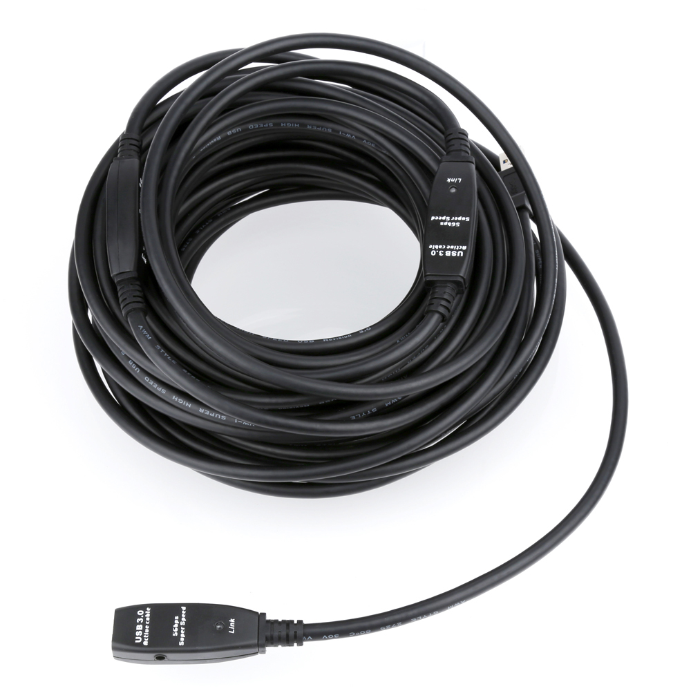 넥스트유 USB 3.0 5Gbps 어댑터 포함 리피터 거리 연장 케이블 20m, 1개 - 상세 이미지 3