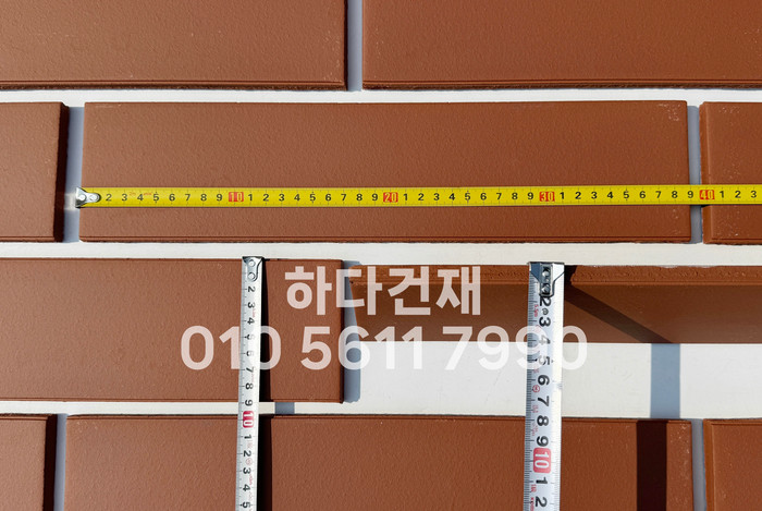 테라코타타일 점토타일 점보하프 레드 390x90x12T / 하다건재