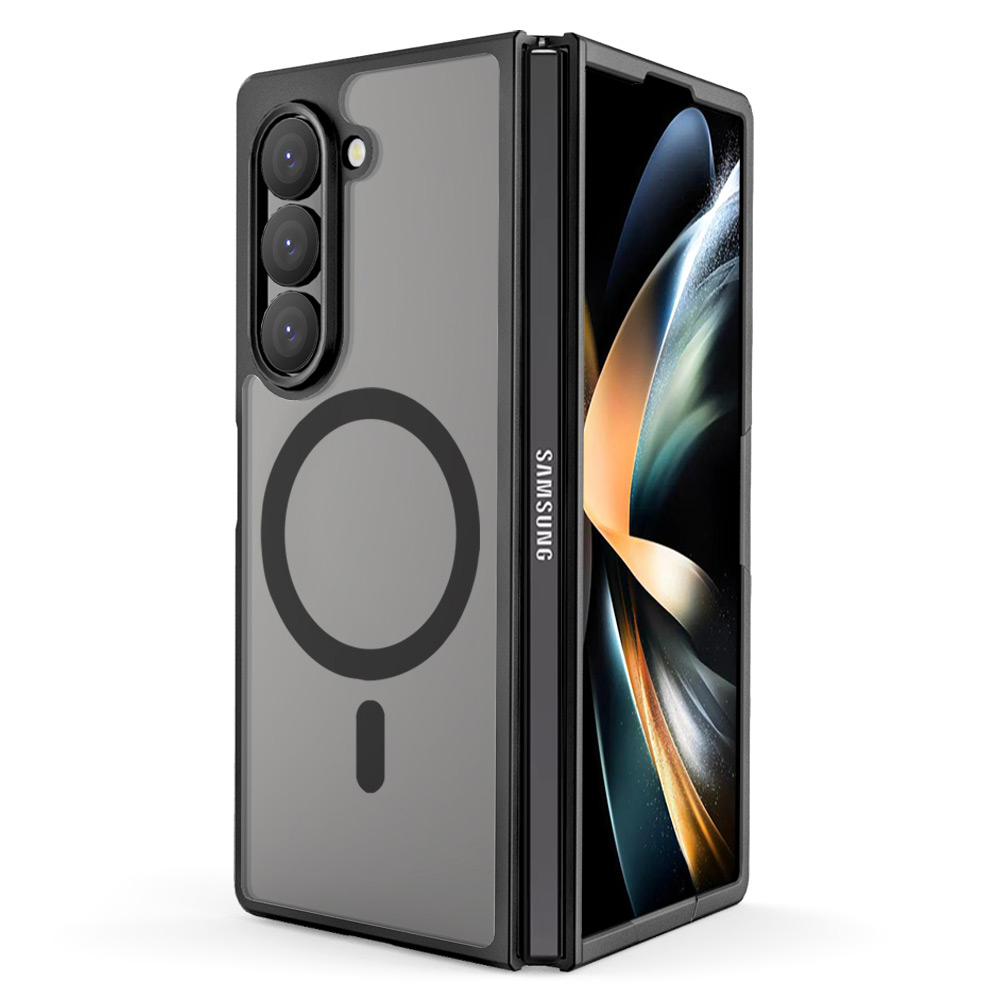 나하로 맥세이프 케이스 아머 하이브리드 블랙, 갤럭시Z 폴드6