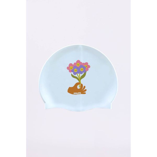 졸린 실리콘 수모 수영모자 플라워 부케 Jolyn Silicone Swim Cap (prints) - Flower Bouquet - 메인 이미지