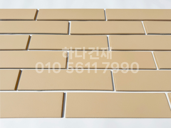 테라코타타일 점토타일 점보하프 아이보리 390x90x12T / 하다건재