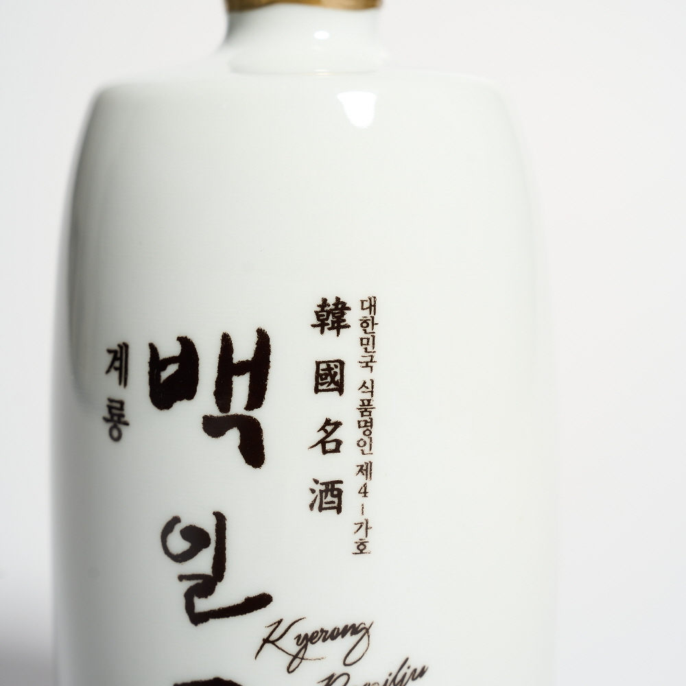 계룡백일주 백화명주 40도 400ml 청와대선정 선물세트 이성우명인 (케이스 포함) - 상세 이미지 3