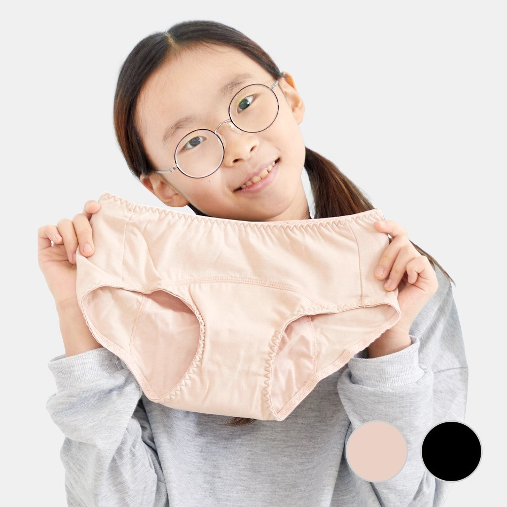 레이디안 주니어 학생 초등 중학생 무형광 액티브 위생생리팬티(3중 힙허거) - 상세 이미지 3