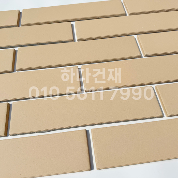 테라코타타일 점토타일 점보하프 아이보리 390x90x12T / 하다건재