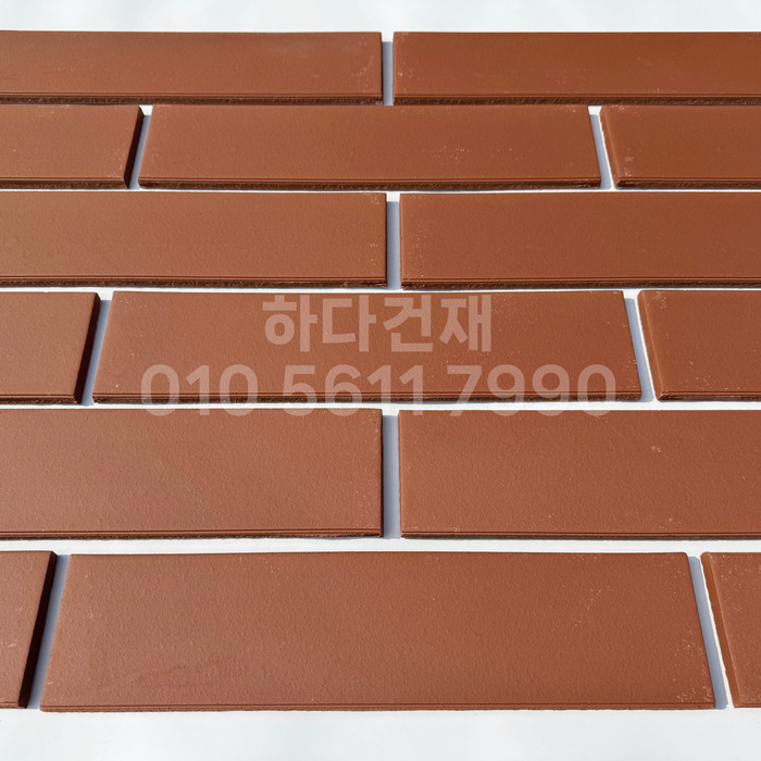 테라코타타일 점토타일 점보하프 레드 390x90x12T / 하다건재