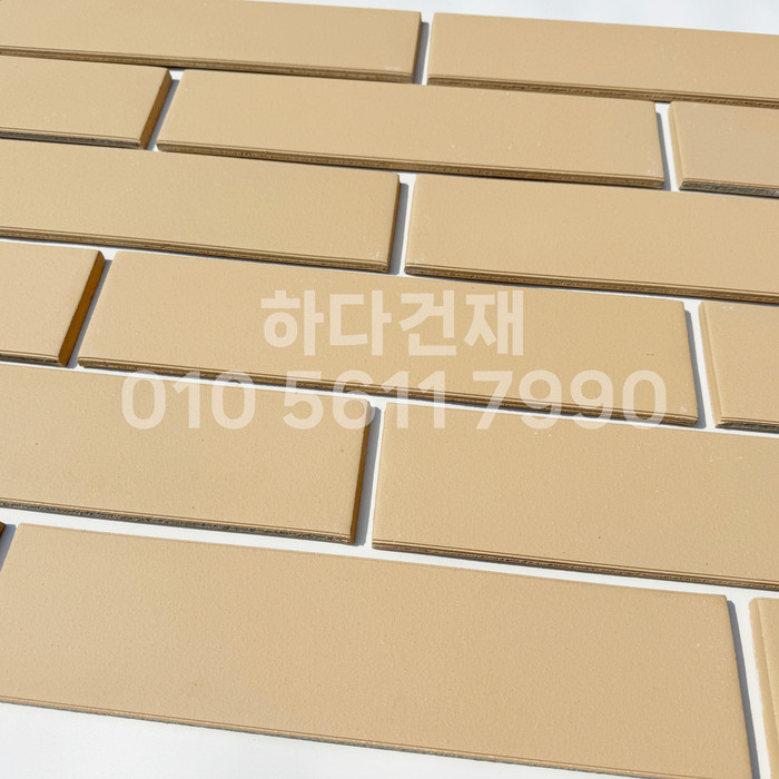 테라코타타일 점토타일 점보하프 아이보리 390x90x12T / 하다건재