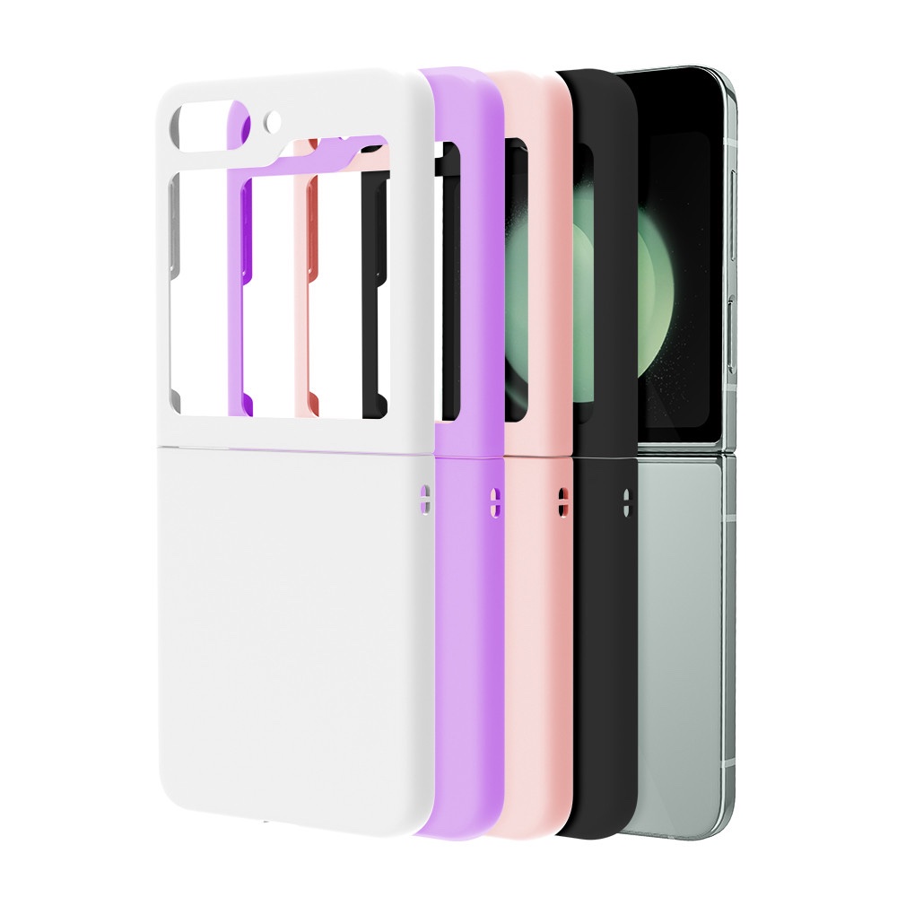 갤럭시 Z플립 슬림 하드 범퍼 핸드폰 케이스 퍼플, 갤럭시Z 플립6 - 상품 이미지