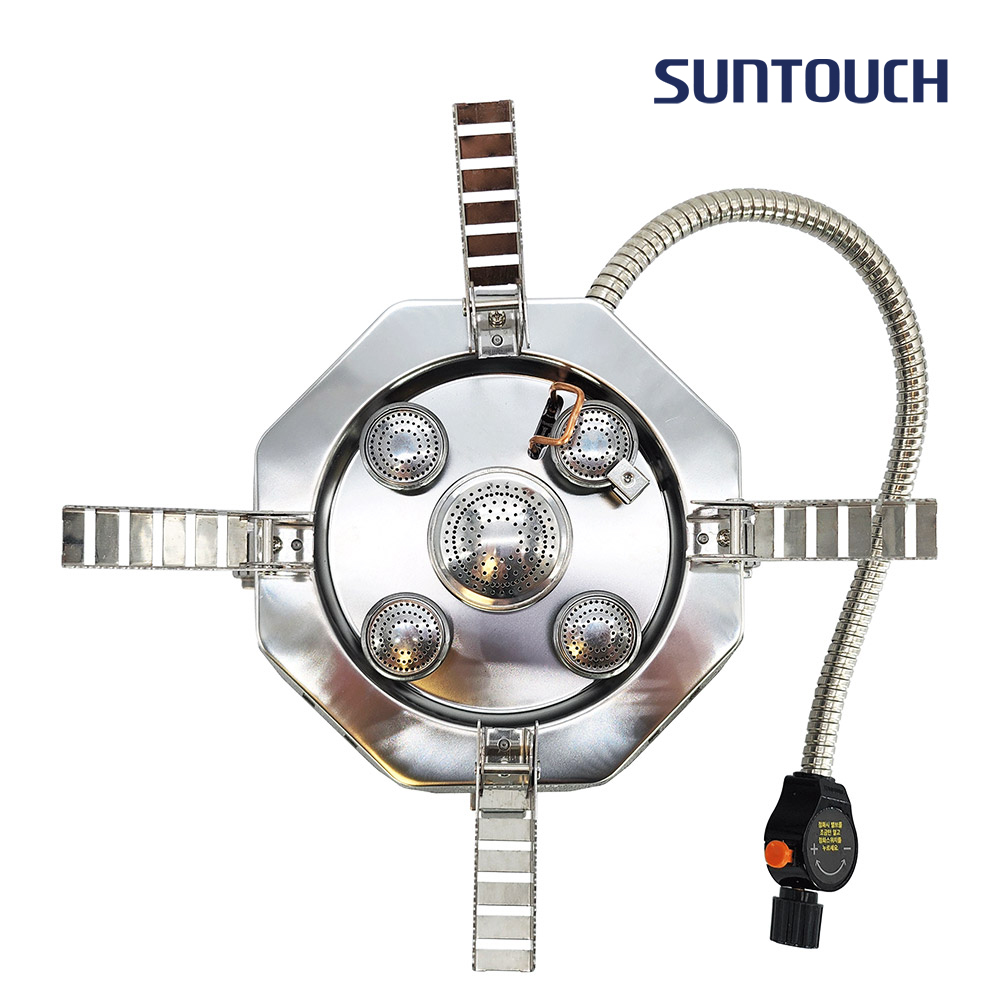 [알림받기 추가할인] 썬터치 통주물바디 고화력 캠핑버너 4&5구 강염버너 그리들버너 다이캐스팅 대형팔각 ST-DB8F