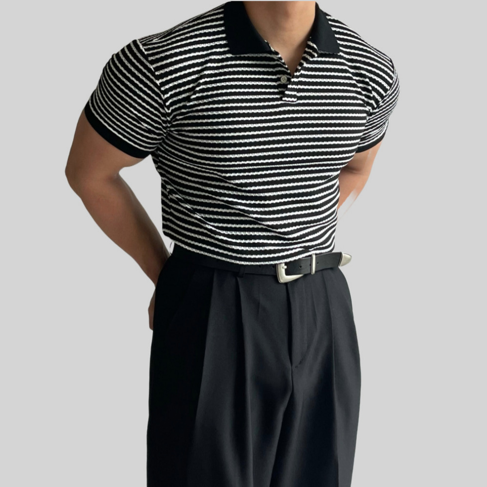 머슬핏카라티 어깨넓어보이는반팔 쿨티셔츠 남자흰티 - 상세 이미지 4