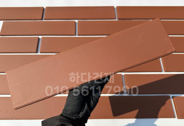 테라코타타일 점토타일 점보하프 레드 390x90x12T / 하다건재