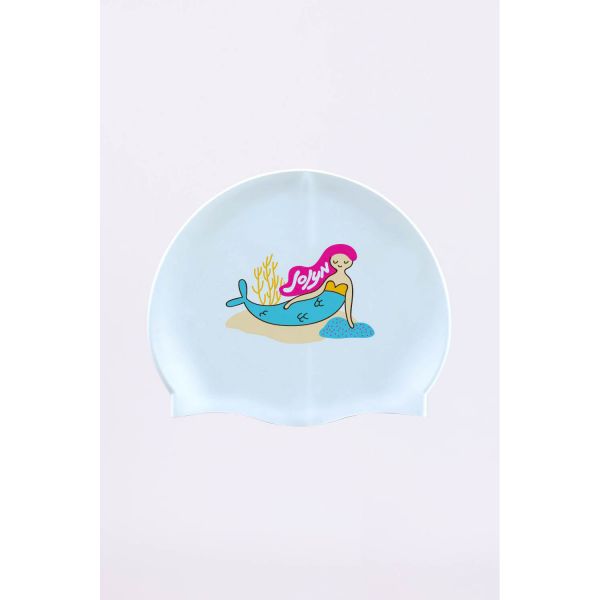 졸린 실리콘 수모 수영모자 사이렌 인어 Jolyn Silicone Swim Cap - Sirena - 상품 이미지