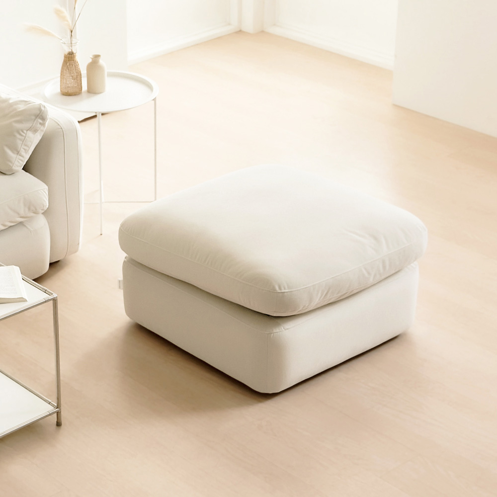 동서가구 헤이스 구스 워셔블 풀커버 아쿠아텍스 패브릭 모듈형 1인 소파 스툴 DF924525