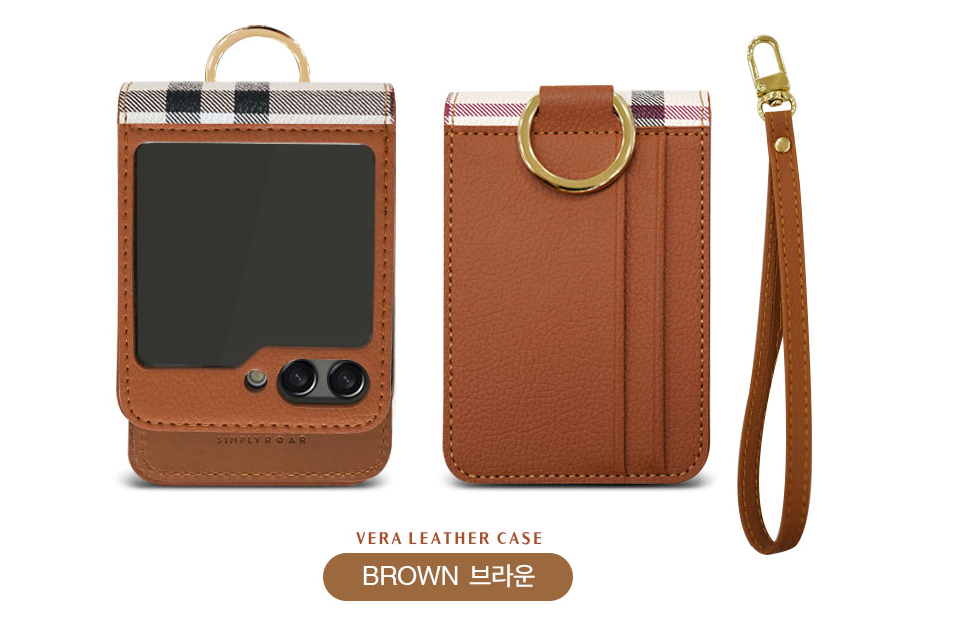 갤럭시 플립 케이스 스트랩 카드 수납 힌지보호 블랙, 갤럭시Z 플립6 - 상세 이미지 3
