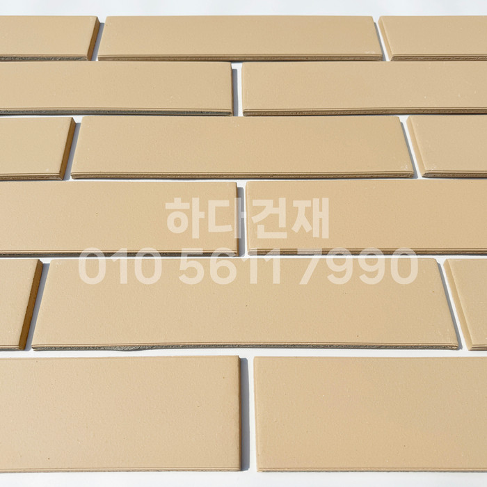 테라코타타일 점토타일 점보하프 아이보리 390x90x12T / 하다건재