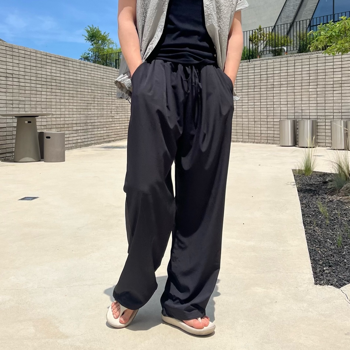 냉감슬랙스 남자와이드슬랙스 쿨링조거팬츠 - 상세 이미지 4