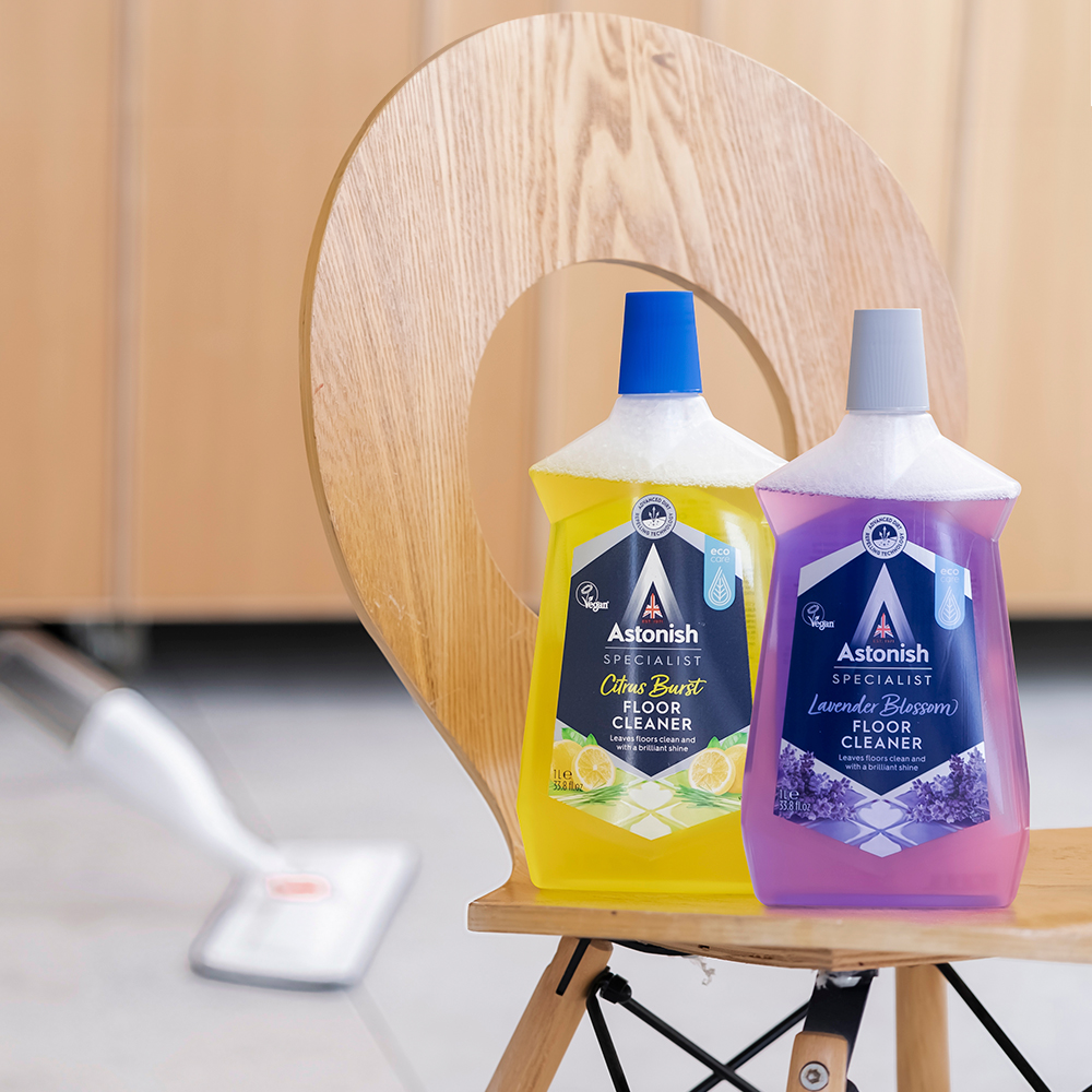 아스토니쉬 바닥클리너 끈적임 오염 광택 청소세제 라벤더 1L + 시트러스 1L 제품 이미지