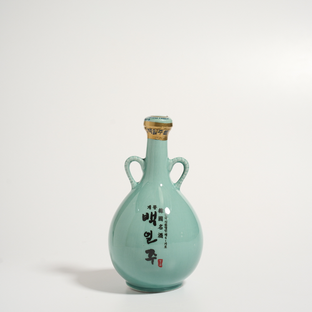 계룡백일주 청자 호리병 40도 600ml 선물세트 이성우명인 (케이스 포함) - 상세 이미지 3