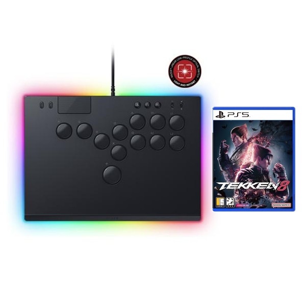 RAZER 유선 히트박스 Kitsune (키츠네) 패키지 PS5 철권 8 : 제이제이컴