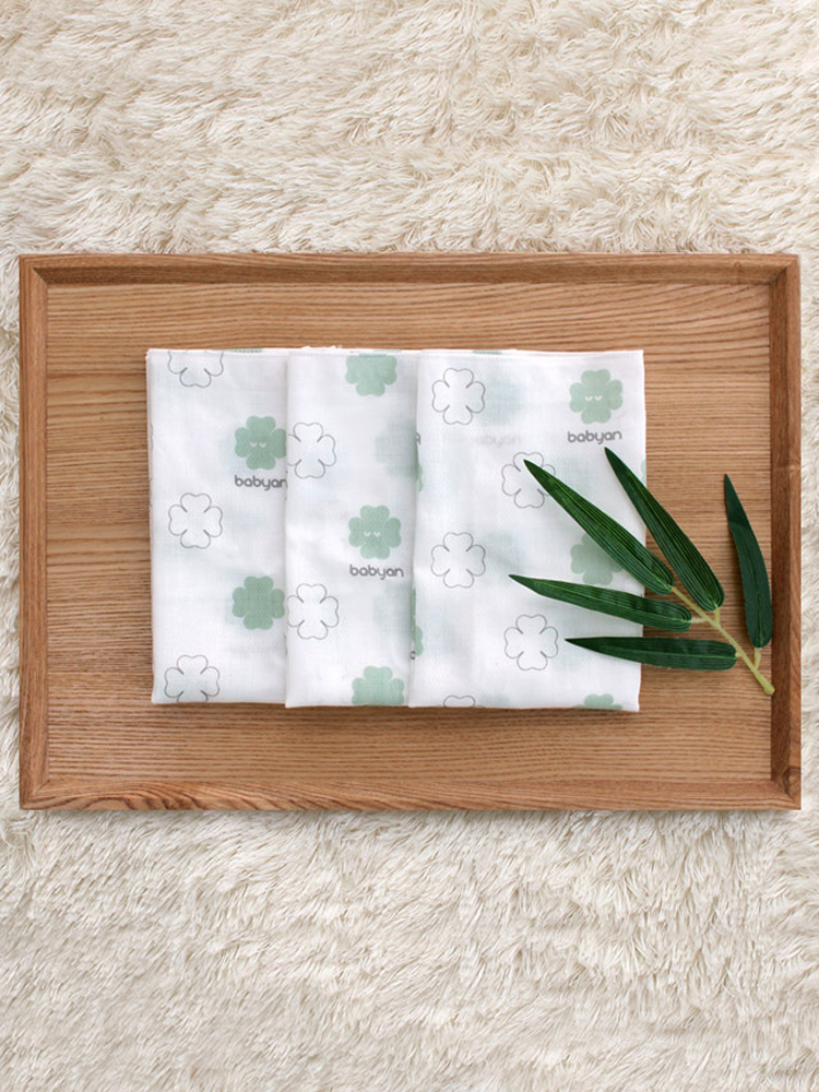 베이비앙 무형광 행복이 대나무 엠보손수건 10장