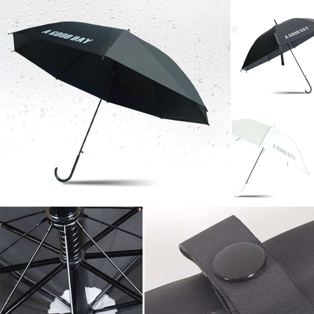 원터치 심플 장우산 여름 장마철 고밀도 방수 비막이 - 상품 이미지