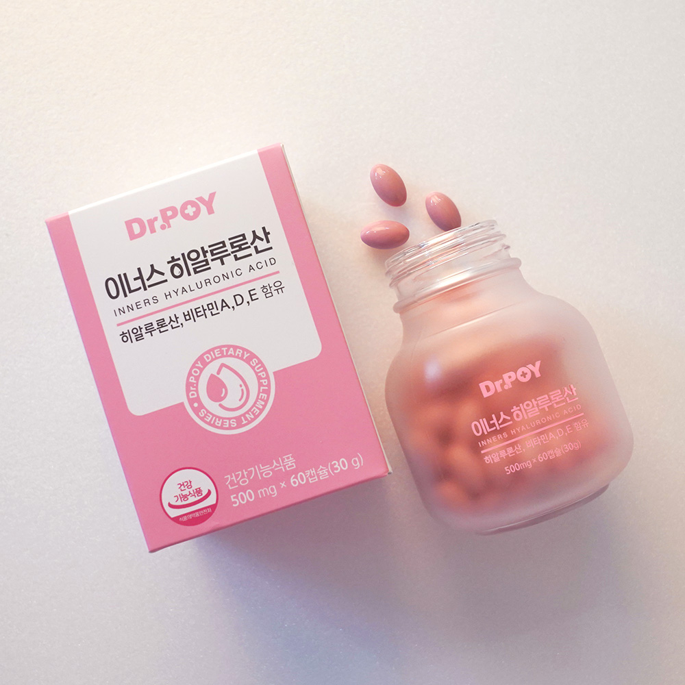 (3개월분) 닥터포이 이너스 히알루론산 피부 수분 먹는 영양제 스킨 60캡슐, 3개 - 상세 이미지 2