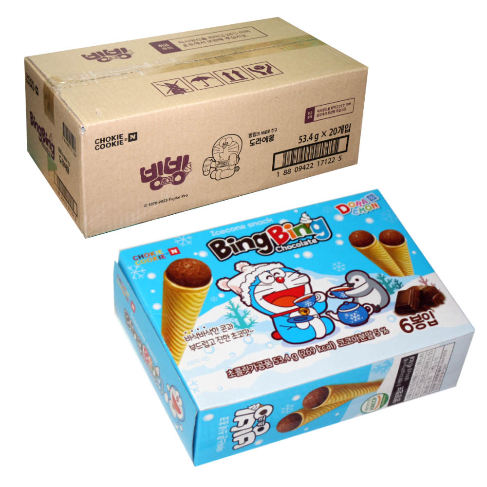 빙빙 아이스콘 스낵 초코 53.4g x 20개입 : 주식회사 세븐스타몰